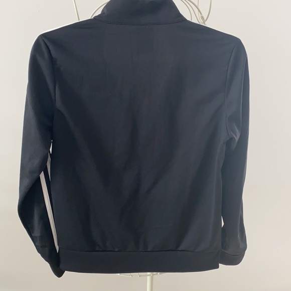 Women’s ADIDAS Black Striped Zip-Up Jacket - Picture 7 of 9